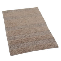 Textile Decor Castle 100% Cotton Wide Cut Reversible Bath Rug, 30 H X 20 W, Natural