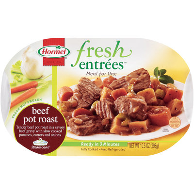 HORMEL Beef Pot Roast Meal For One Fresh Entrees 10.5 OZ TRAY