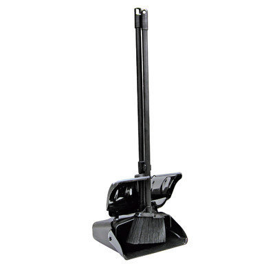 Update International Lobby Dust Pan and Nylon Bristled 7.5
