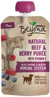 Purina Beyond Natural Beef & Berry Puree Meal Enhancement For Dogs 3.2 oz. Pouch