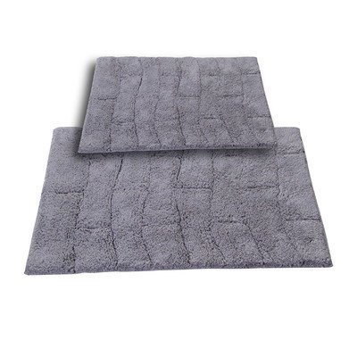 Textile Decor Castle 2 Piece 100% Cotton New Tile Spray Latex Bath Rug Set, 30 H X 20 W and 40 H X 24 W