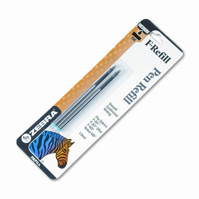 Zebra F301/F301 Ultra/F402 Pen Refills, Medium, Blue