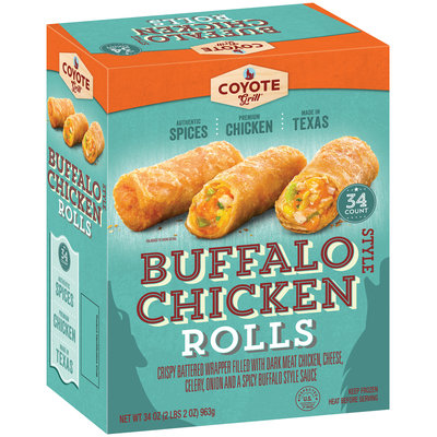 Coyote Grill® Buffalo Style Chicken Egg Rolls 34 ct Box