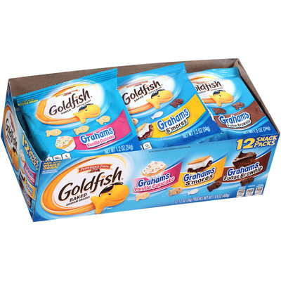 Goldfish® Grahams Vanilla Cupcake S'mores Fudge Brownie Baked Graham Snacks Variety Pack