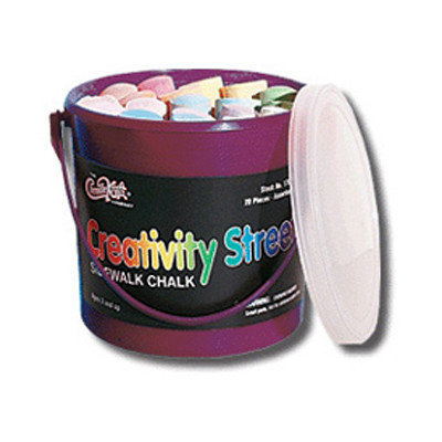 Chenille Kraft Sidewalk Chalk, Assorted Colors, Box Of 20