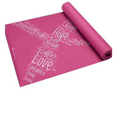 Gaiam America GAIAM Pink Ribbon II Printed Yoga Mat