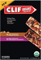 Clif Dark Chocolate Almond Sea Salt/Dark Chocolate Pomegranate Raspberry Organic Trail Mix Bar Variety