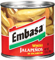 Embasa® Whole Jalapenos in Escabeche 12 oz. Can
