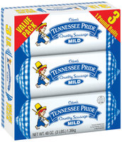 Tennessee Pride Mild Value Pack 3 Ct Sausage 48 Oz Box