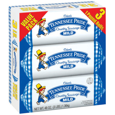 Tennessee Pride Mild Value Pack 3 Ct Sausage 48 Oz Box