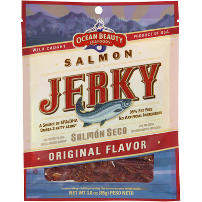 Ocean Beauty Seafoods Original Flavor Salmon Jerky 3.0 oz. Bag