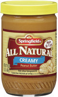 Springfield® All Natural Creamy Peanut Butter 16 oz Jar