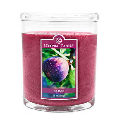 Fragranced in-line Container CC022.2108 22oz. Oval Fig Torte Candles - Pack of 2