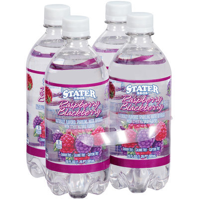 Stater Bros.® Flavored Sparkling Water Raspberry Blackberry 4-20 fl. oz. bottles