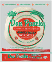 Don Pancho Gorditas Family Pack 30 Ct Flour Tortillas 45 Oz Bag