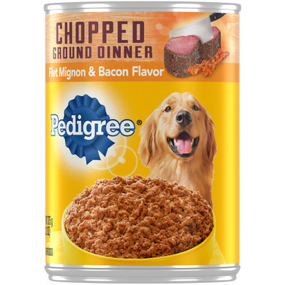 Pedigree® Chopped Ground Dinner Filet Mignon & Bacon Flavor Dog Food