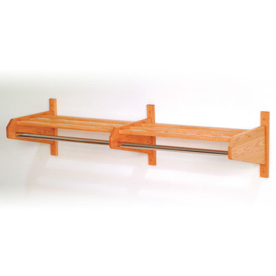 Wooden Mallet 48DCRLO 48 in. Oak Coat and Hat Rack in Light Oak