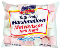Special Value Tutti Frutti Marshmallows 10 Oz Bag