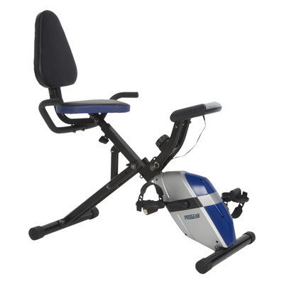 Paradigm Health & Wellness ProGear 190 Compact Space Saver Recumbent Bike with Heart Pulse Sensors