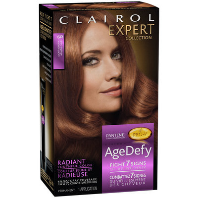 Clairol Age Defy Expert Collection Hair Color 6R Light Auburn 1 Kit