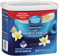 Maxwell House International Cafe French Vanilla Cafe-Style Beverage Mix 27 oz Tub