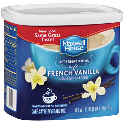 Maxwell House International Cafe French Vanilla Cafe-Style Beverage Mix 27 oz Tub