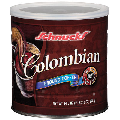 Schnucks Ground Colombian Coffee 34.5 Oz Canister