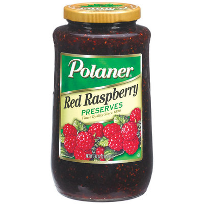 Polaner Red Raspberry Preserves 32 Oz Jar