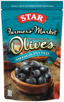 Star® Farmer's Market Medium Pitted Spanish Ripe Olives 2.5 oz Bag