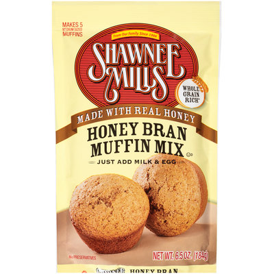 Shawnee Mills® Honey Bran Muffin Mix 6.5 oz. Pack
