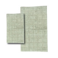 Textile Decor Castle 2 Piece 100% Cotton Summer Tile Spray Latex Bath Rug Set, 34 H X 21 W and 40 H X 24 W