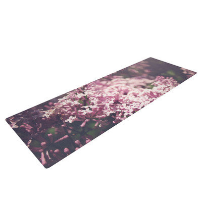 Kess Inhouse Lilacs by Jillian Audrey Floral Yoga Mat