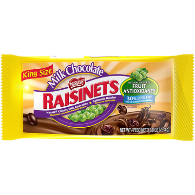 RAISINETS Milk Chocolate Covered Raisins 2.8 oz. Share Pack