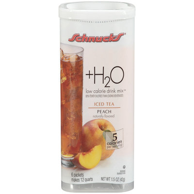 Schnucks® +H2O Raspberry Lemonade Low Calorie Drink Mix 6 Packets