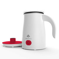 Sherwood Housewares Magnetic Electric Milk Frother and Warmer for Cappuccinos and Lattes Color: Red