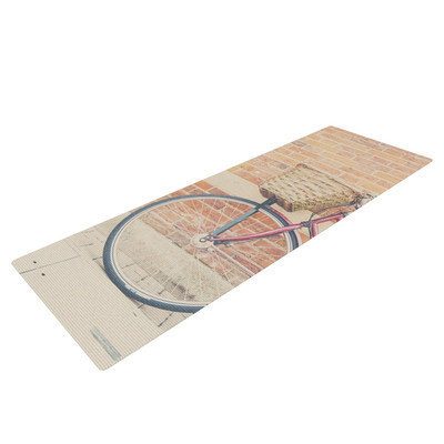 Kess Inhouse A Red Bicycle by Laura Evans Yoga Mat