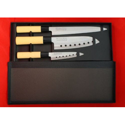 Concord Cookware PRO LINE 3 PCS Sushi Santoku Chef Knife Set. 3 Knives