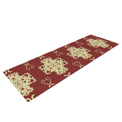 Kess Inhouse Asian Motif Damask by Mydeas Yoga Mat