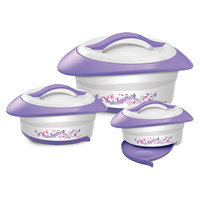 Milton KS-1037 Novel New 3-Piece Insulated Hot Pot with Stainless Steel Inter.