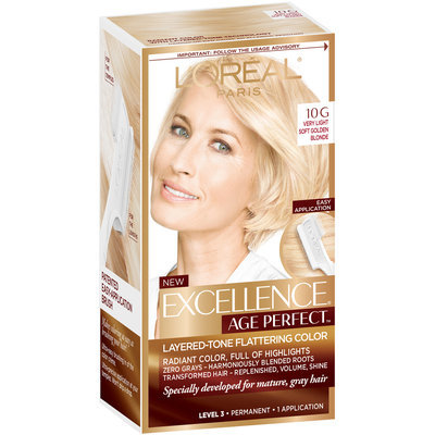 L'Oréal® Paris Excellence® Age Perfect™ Layered-Tone Flattering Color 10G Very Light Soft Golden Blonde 1 Kit