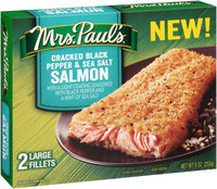 Mrs. Paul's® Cracked Black Pepper & Sea Salt Salmon Fillets 2 ct Box