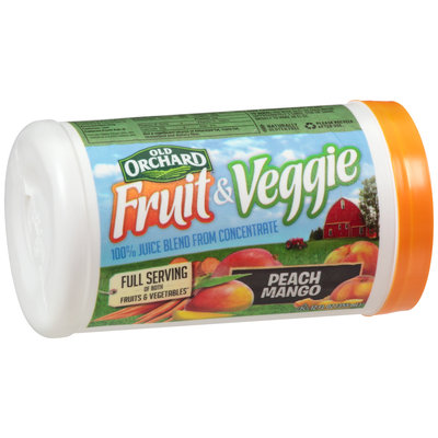 Old Orchard® Fruit & Veggie Peach Mango Juice Blend from Concentrate 12 fl. oz. Canister