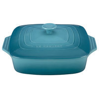 Le Creuset Stoneware 2.75-Qt. Covered Square Casserole Color: Caribbean
