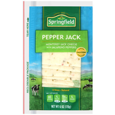 Springfield® Pepper Jack Monterey Jack Cheese 6 oz. Pack