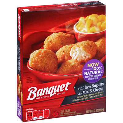 Banquet® Chicken Nuggets with Mac & Cheese 4.85 oz. Box