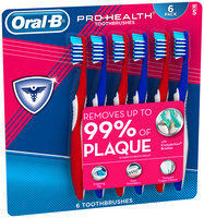 Oral-B Pro-Health Manual Soft Bristle Toothbrushes, 6 Pack