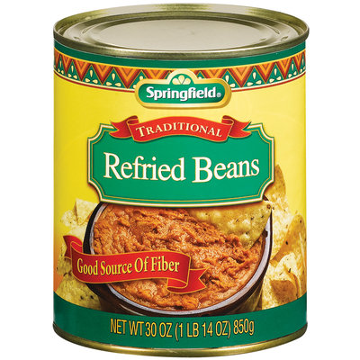 Springfield Traditional Refried Beans 30 Oz Can
