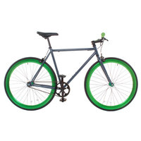 Vilano Rampage Fixed Gear Bike Fixie Single Speed Road Bike Grey / Green Large 58cm