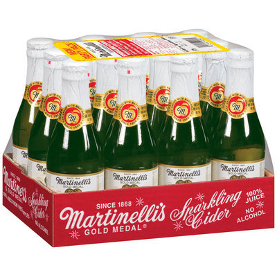 Martinelli's Gold Medal® Premium 100% Pure Juice 8.4 Oz Sparkling Cider 12 Pk Box