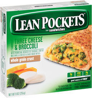 LEAN POCKETS Three Cheese & Broccoli Sandwiches